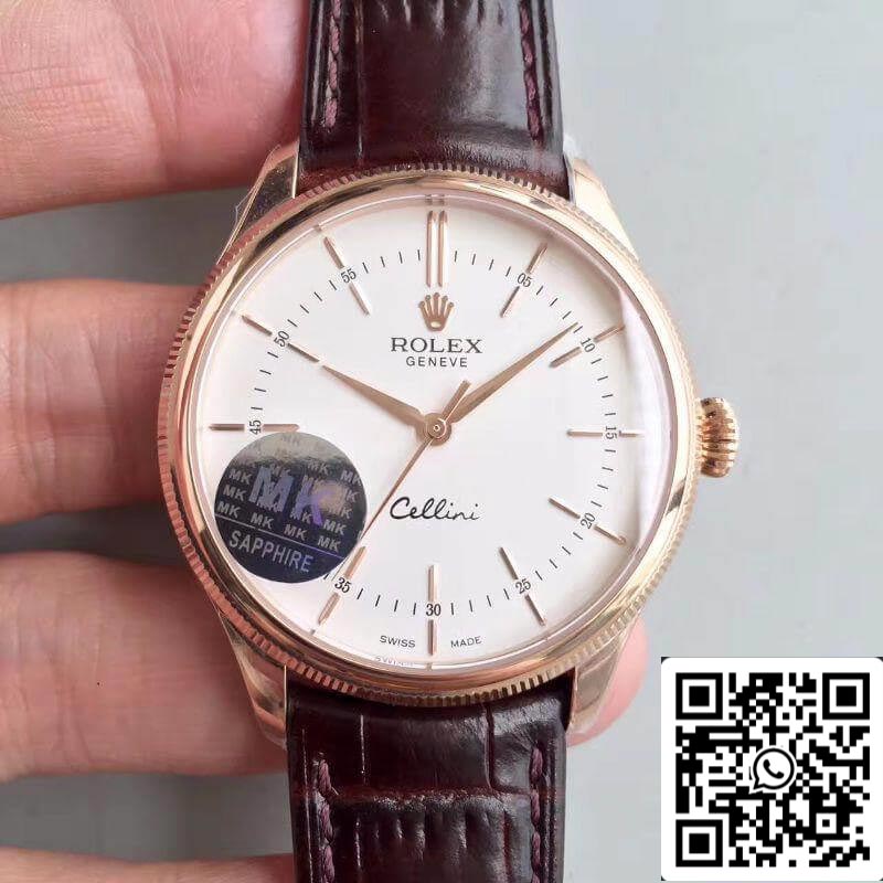 Rolex Cellini 50505 MKS Factory 1:1 Meilleure édition suisse ETA3132 Cadran blanc