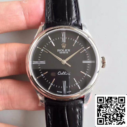 Rolex Cellini 50509 MKS Factory Black Dial 1:1 Melhor Edição Suíça ETA3132