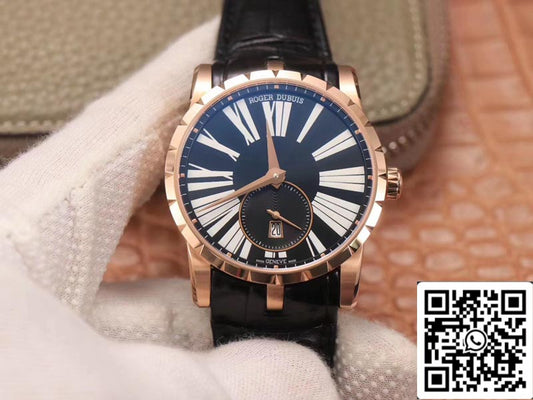 Roger Dubuis Excalibur DBEX0537 1:1 Meilleure édition PF Factory Or Rose Suisse ETA9015