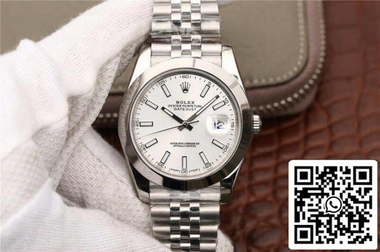 Rolex Datejust 116200 EW Factory Montres mécaniques 1:1 Meilleure édition suisse ETA2836 Cadran argenté