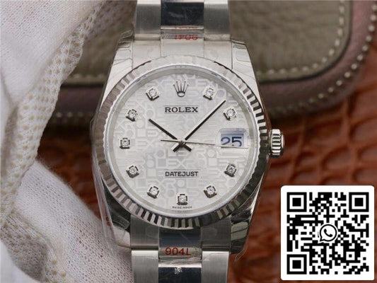 Rolex Datejust 36 116234 AR Factory 1:1 Meilleure édition suisse ETA2836-2 Cadran d'ordinateur argenté