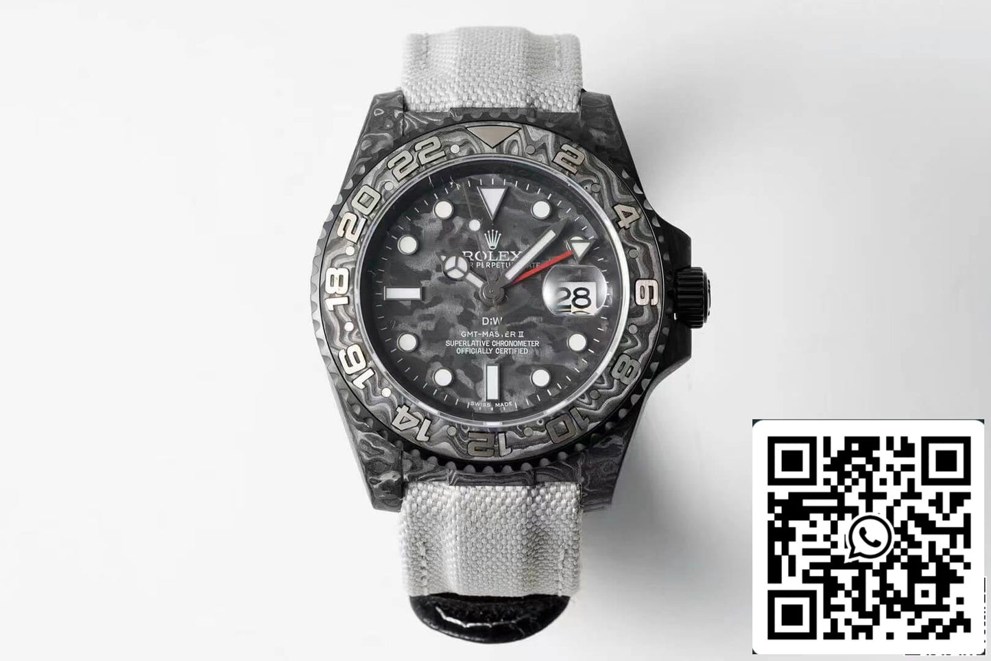 Cinturino in tessuto in fibra di carbonio Rolex GMT-MASTER II Diw 1:1 Best Edition