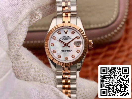 Rolex Lady Datejust 28MM 1:1 Meilleure édition Suisse NH05 Plaqué Or Rose