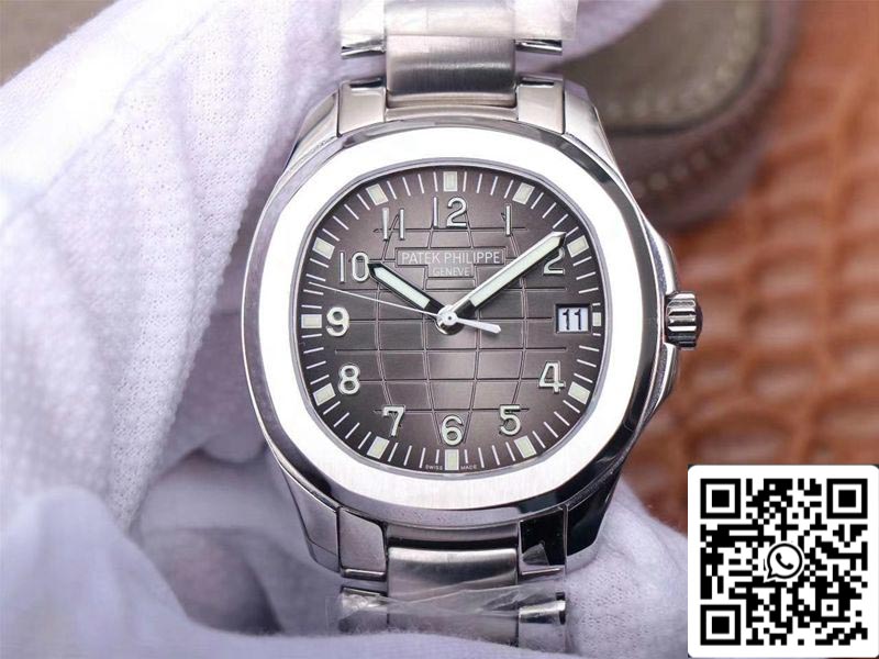 Patek Philippe Aquanaut 5167/1A-001 1:1 Melhor Edição ZF Factory Mostrador Cinza Suíço ETA324