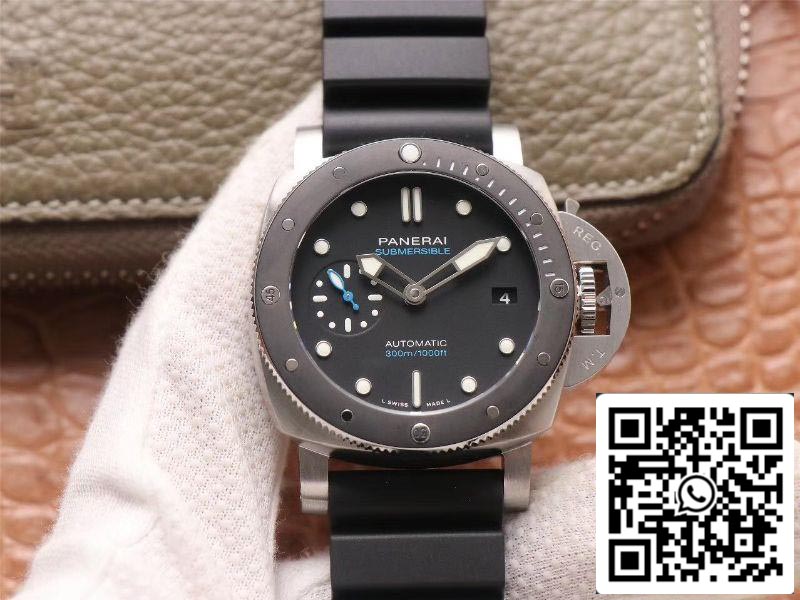 Panerai Submersible PAM00683 1:1 Meilleure édition VS Factory Cadran noir Suisse P9010