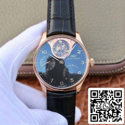 IWC Português IW504210 Turbilhão 18K Rosegold 1:1 Best Edition Movimento turbilhão complicado automático suíço