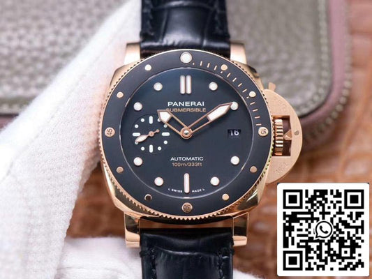 Panerai Submersible PAM00974 1:1 Meilleure édition VS Mouvement suisse en or rose d'usine