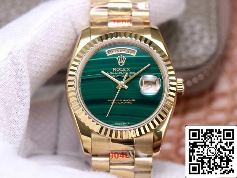 Rolex Day Date President 18238 1:1 Best Edition Malachite Green Dial Swiss Movement