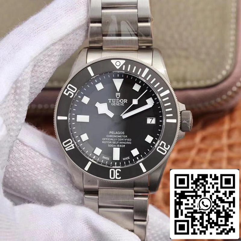 Tudor Pelagos M25600TN-0001 1:1 Melhor Edição XF Factory V4 Mostrador Preto