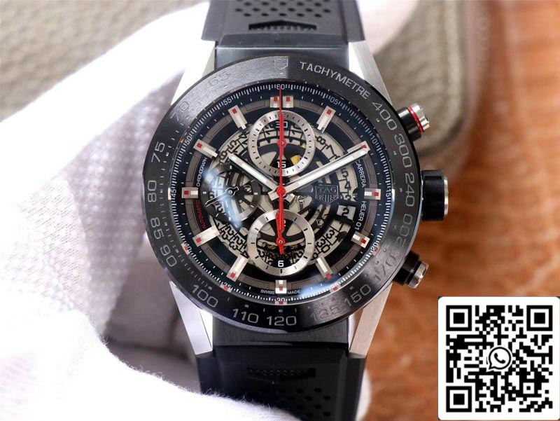 TAG Heuer Carrera CAR201V.FT6046 1:1 Meilleure édition XF Factory Cadran noir Suisse HEUER 01