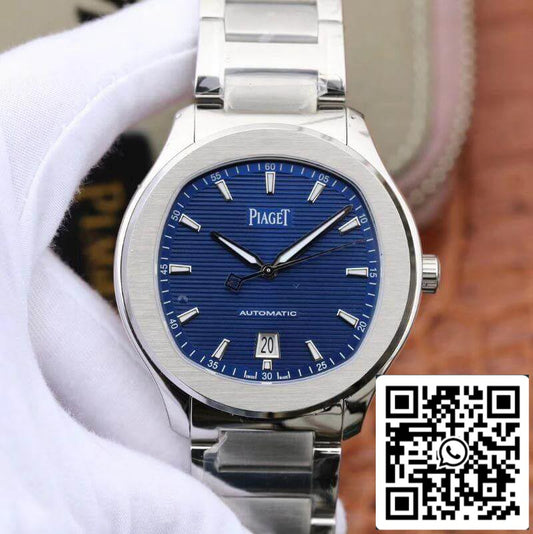 Piaget Polo’ S G0A41002 MKS Factory 1:1 Best Edition Blue Textured Dial On Stainless Steel Bracelet Swiss ETA 1110