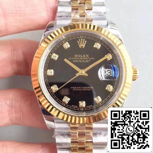 Rolex Datejust II M126333-0013 EW Factory 1:1 Meilleure édition suisse ETA3255 Bracelet bicolore en acier inoxydable