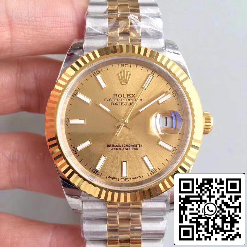 Rolex Datejust 41 126333 EW Factory 1:1 Meilleure édition suisse ETA3235 904L Bracelet jubilé en acier inoxydable