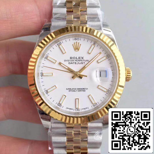 Rolex Datejust M126333-0016 EW Factory Montres mécaniques 1:1 Meilleure édition suisse ETA3255 Cadran blanc