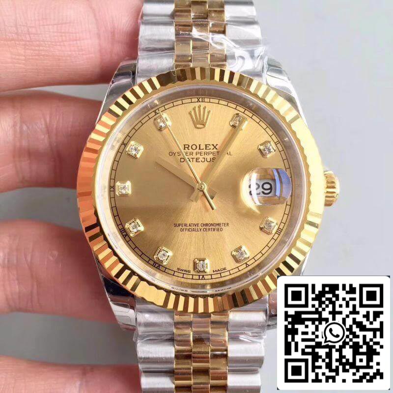 Rolex Datejust II M126333-0012 EW Factory 1:1 Meilleure édition suisse ETA3255 Bracelet en acier inoxydable 410L et or jaune 18 carats