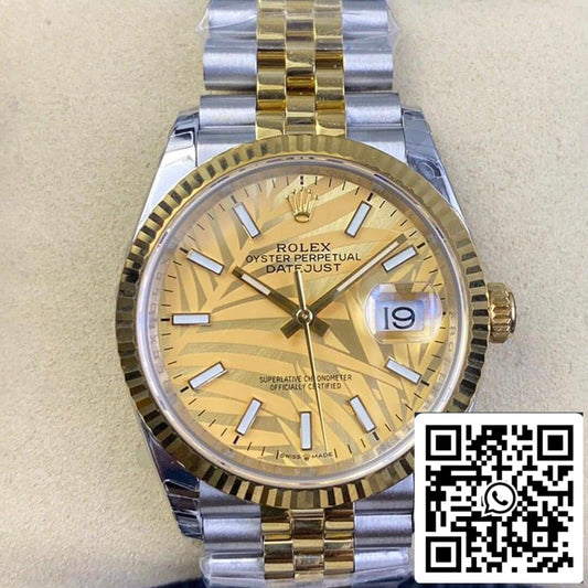 Rolex Datejust M126233-0037 1:1 Meilleure édition EW Factory Or jaune