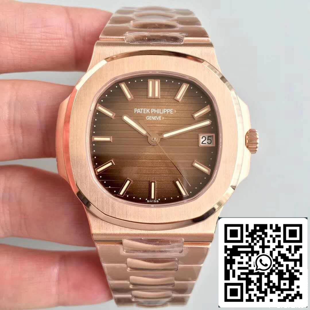 Patek Philippe Nautilus 5711/1R-001 PF Factory 1:1 Meilleure édition suisse ETA324 Cadran texturé marron