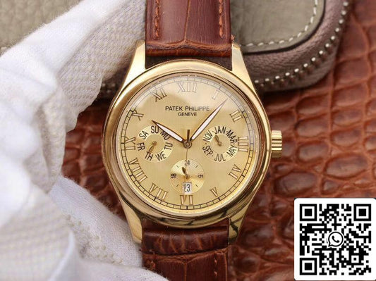 Patek Philippe Complications Calendrier Annuel 1:1 Meilleure Édition Suisse ETA315SQA Cadran Or