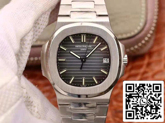 Patek Philippe Nautilus Jumbo 5711 PF Factory 1:1 Best Edition Swiss ETA324 Grey Textured Dial