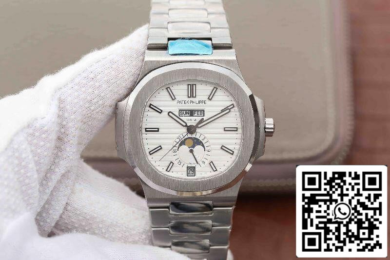 Patek Philippe Nautilus 5726/1A-010 KM Factory 1:1 Meilleure édition suisse ETA324 Cadran texturé blanc