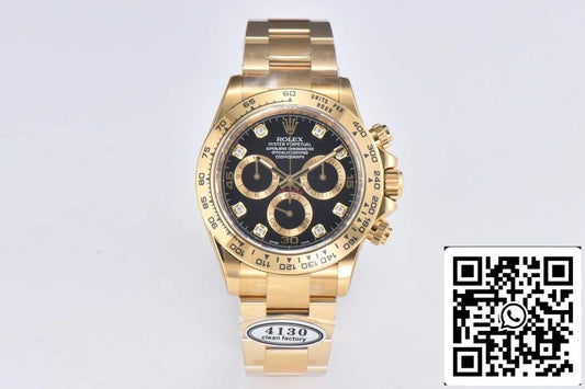 Rolex Cosmograph Daytona M116508-0016 1:1 Meilleure édition Clean Factory Cadran noir