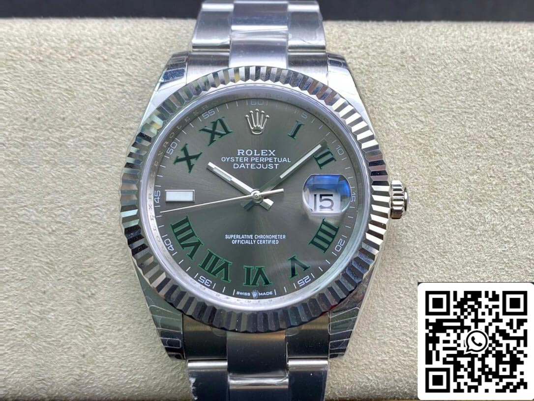 Rolex Datejust M126334-0021 41MM 1:1 Melhor Edição EW Factory Mostrador Cinza