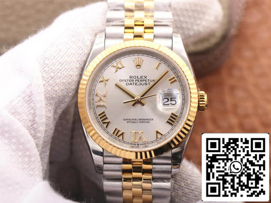 Rolex Datejust M126233-0031 1:1 Meilleure édition EW Factory Cadran argenté