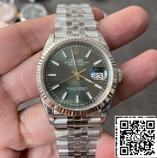 Rolex Datejust M126234-0051 36MM 1:1 Melhor Edição VS Pulseira de Aço de Fábrica