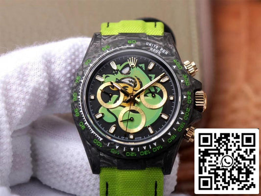 Rolex Daytona Cosmos Green Exploded Dragon 1:1 Mejor Edición WWF Factory Swiss ETA7750