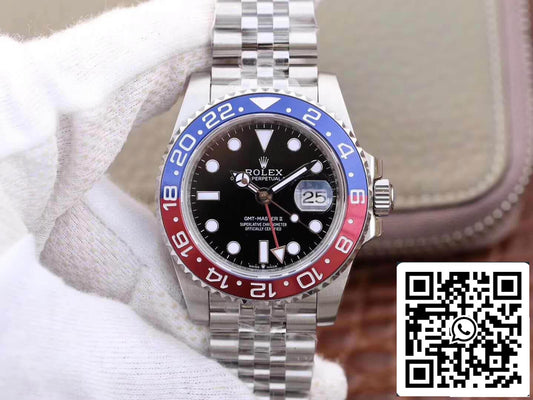 Rolex GMT-Master II 126710BLRO GM Factory 1:1 Best Edition svizzero ETA2836 quadrante nero