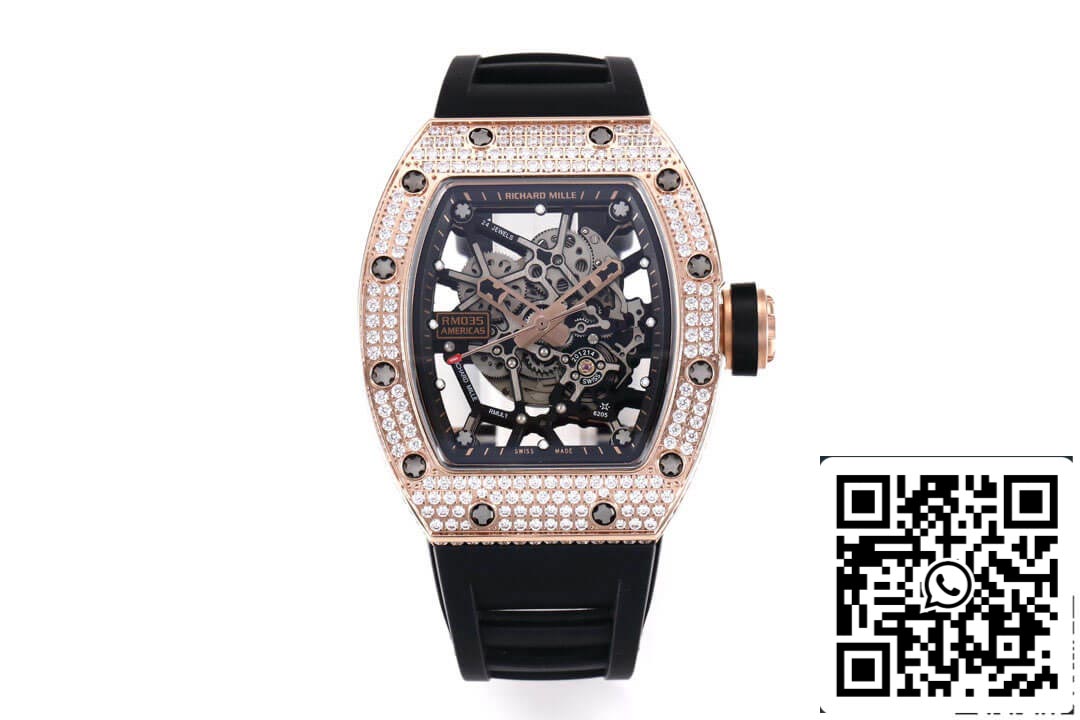 Richard Mille RM035 Americas 1:1 Best Edition KV Factory Diamond Case