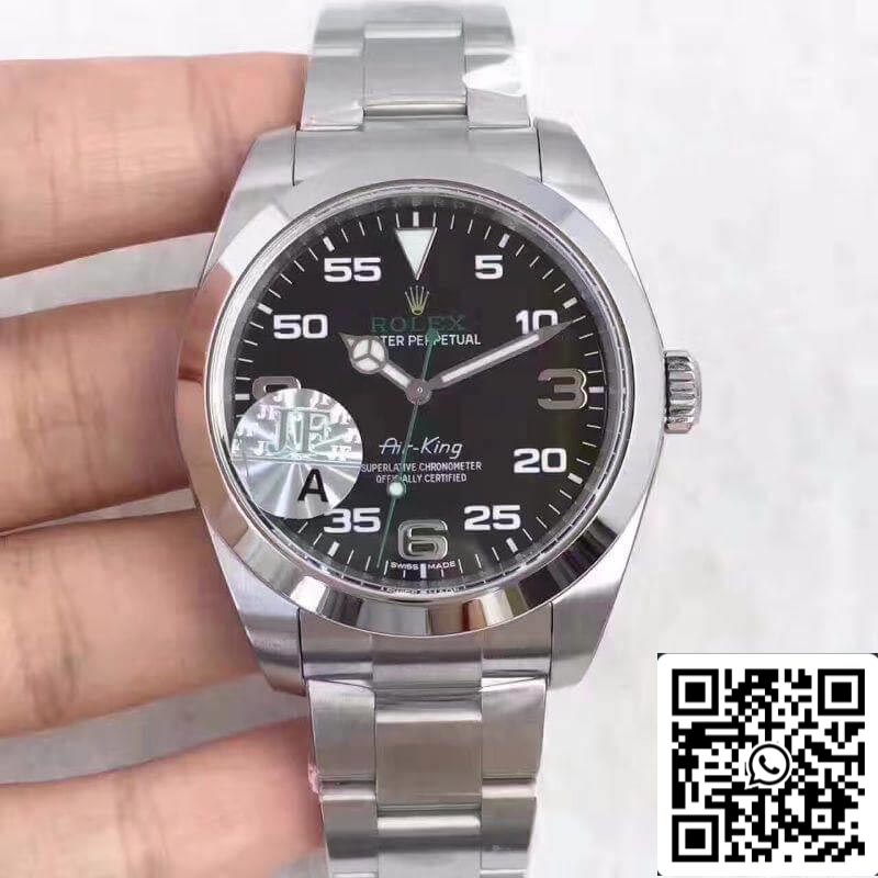 Rolex Air-King 116900 JF Factory 1:1 Best Edition Swiss ETA3131 Black Dial