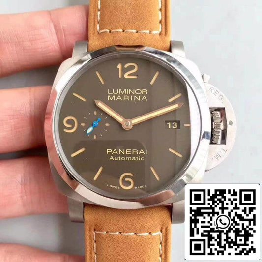 Panerai Luminor PAM1351 ZF Factory Montres pour hommes 1:1 Meilleure édition suisse ETA P9010 Bracelet en cuir marron