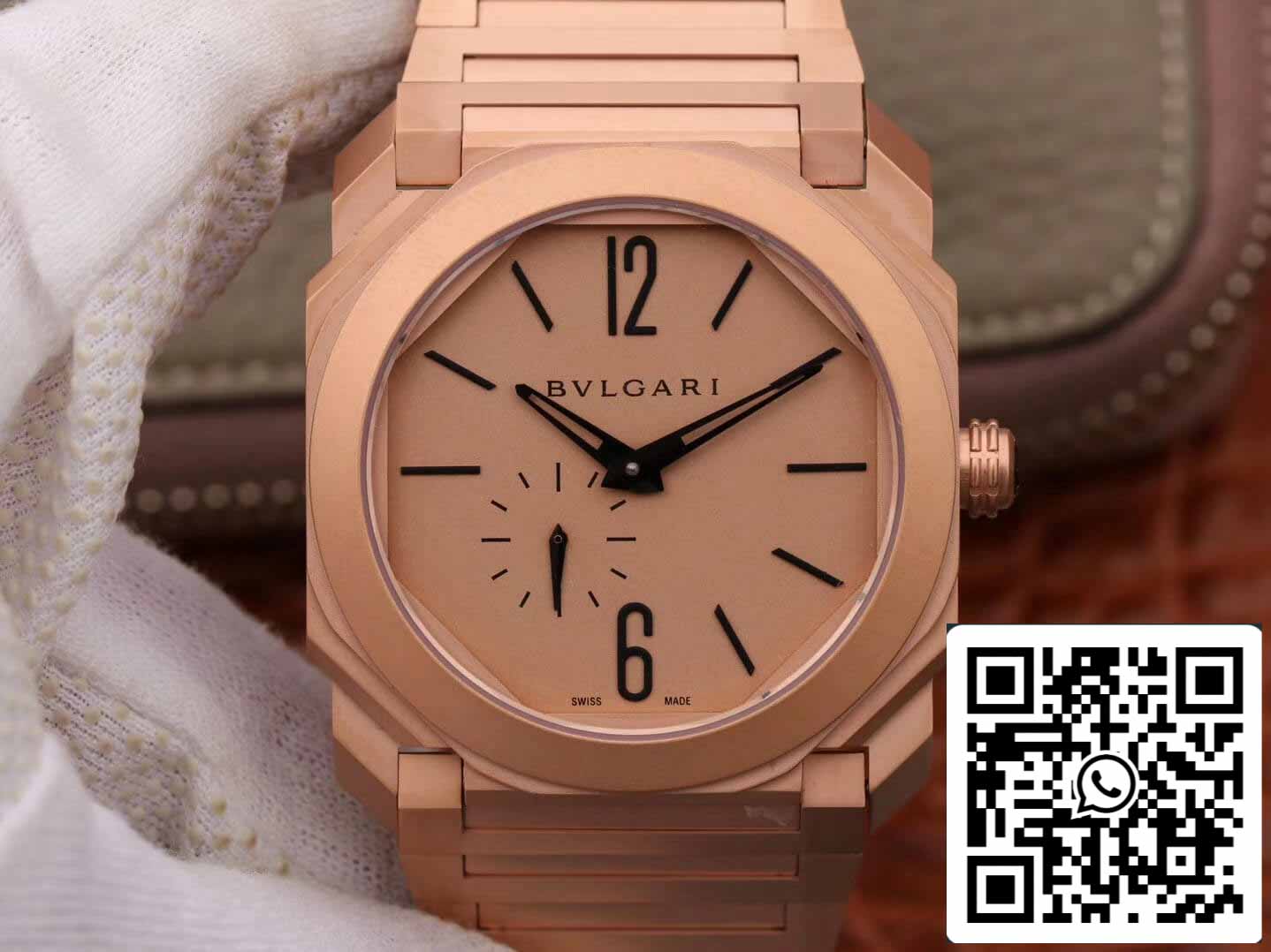 Bvlgari Octo Finissimo 102912 1:1 Best Edition BV Factory Roségold-Zifferblatt