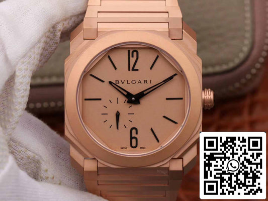 Bvlgari Octo Finissimo 102912 1:1 Meilleure édition BV Factory Cadran en or rose