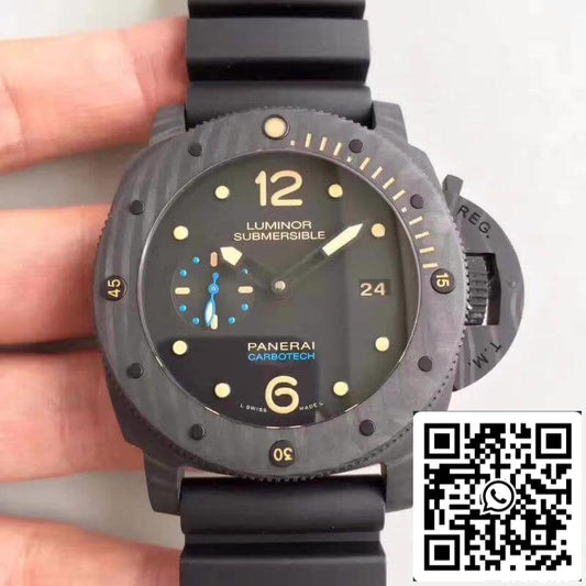 Panerai Luminor Sumergible PAM616 VS Factory Hombres Relojes 1:1 Mejor Edición Swiss ETA P9000 Negro