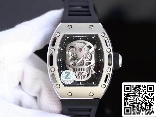 Richard Mille RM052 Z Factory 1:1 Meilleure édition suisse ETA6T51 Cadran noir avec crâne