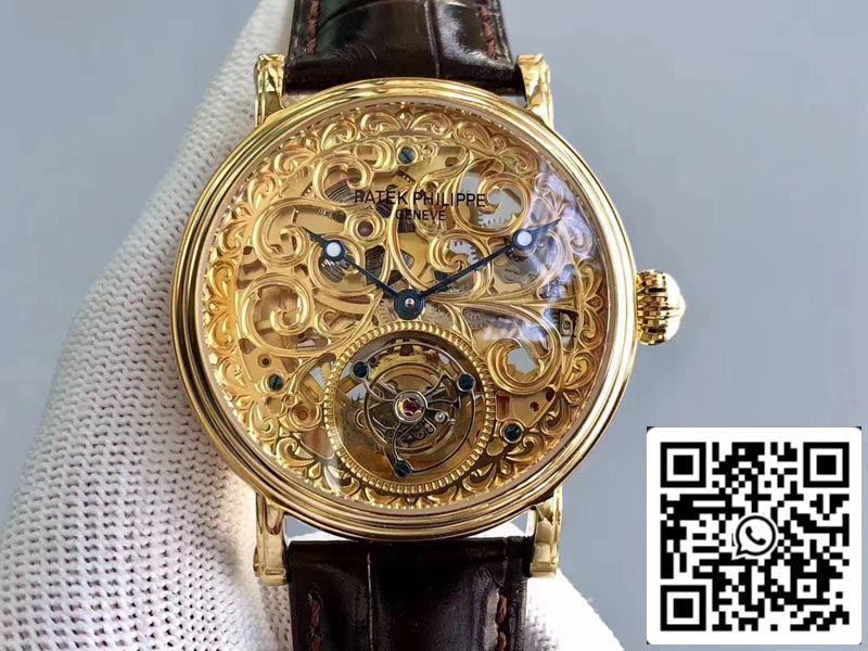 Patek Philippe Tourbillon P83000 1:1 Meilleure édition Tourbillon suisse en or jaune