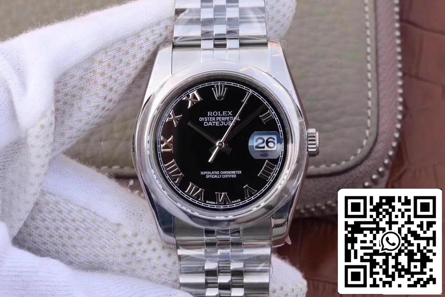 Rolex Datejust 36 mm 116234 AR Factory 1:1 Mejor edición suiza ETA3135 esfera negra