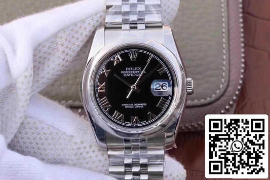 Rolex Datejust 36 mm 116234 AR Factory 1:1 Meilleure édition suisse ETA3135 Cadran noir