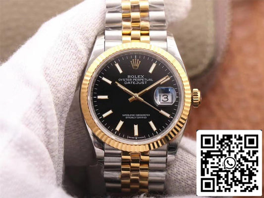 Rolex Datejust 126233 1:1 Meilleure édition EW Factory Cadran noir Suisse ETA3235