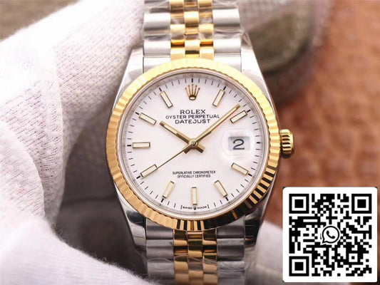 Rolex Datejust M126233-0019 1:1 Meilleure édition EW Factory Cadran blanc Suisse ETA3235