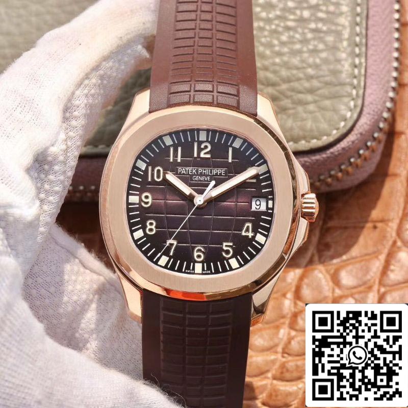 Patek Philippe Aquanaut 5167R-001 40mm 1:1 Melhor Edição ZF Factory Ouro Rosa