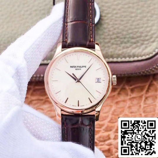 Patek Philippe Calatrava 5227R-001 ZF Factory 1:1 Meilleure édition Boîtier en or rose 18 carats Swiss Cal.324 SC