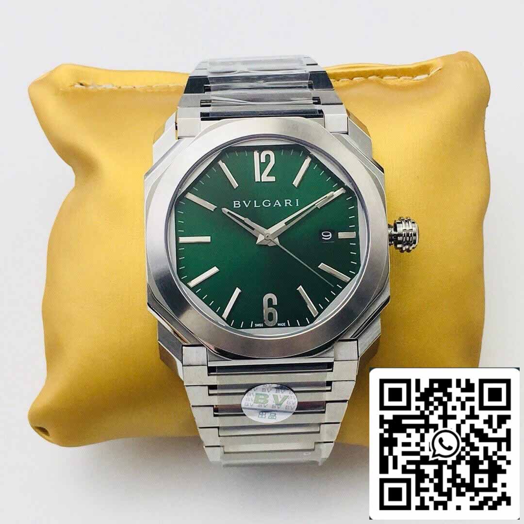 Bvlgari OCTO SOLOTEMPO 101963 BGOP41BGLD 1:1 Mejor edición BV Factory esfera verde