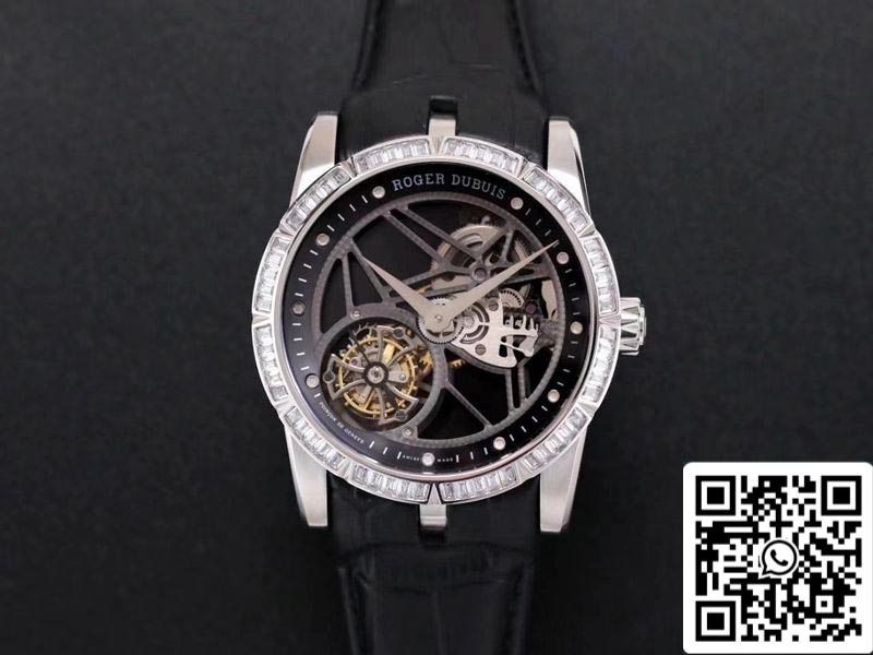 Roger Dubuis Excalibur RDDBEX0393 1:1 Meilleure édition JB Factory Tourbillon V3 Diamond Swiss RD505SQ