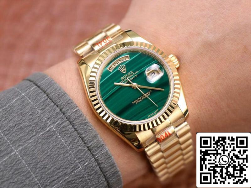 Rolex Day Date President 18238 1:1 Best Edition Malachite Green Dial Swiss Movement