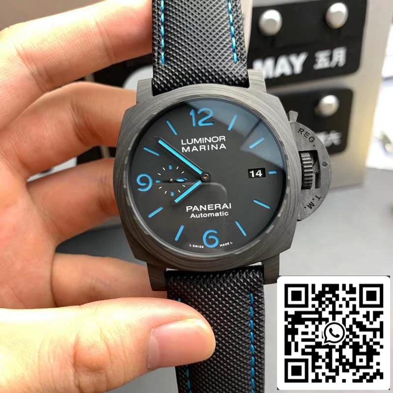 Panerai Luminor PAM01661 1:1 Meilleure édition VS Factory Black Carbon Swiss P9010