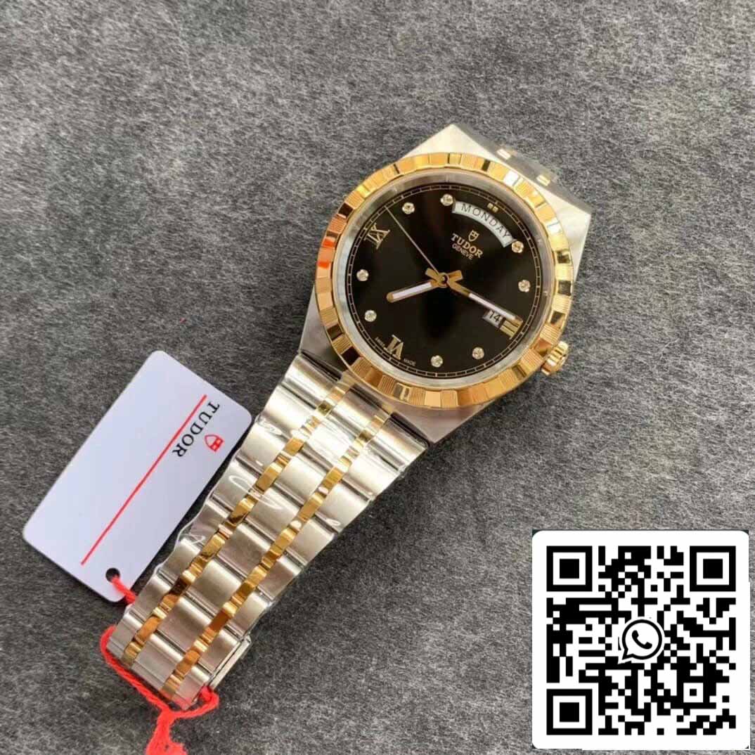 Réplica Tudor Royal M28603-0005 1:1 Melhor Edição V7 Factory Demi Gold