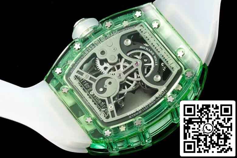 Richard Mille RM26-01 Tourbillon Meilleure édition 1:1 RM Factory Green Transparent Case